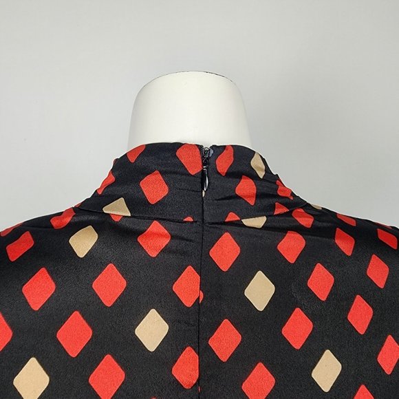 Venus Red & Black Wide Leg Jumpsuit Size M - Picture 9 of 16